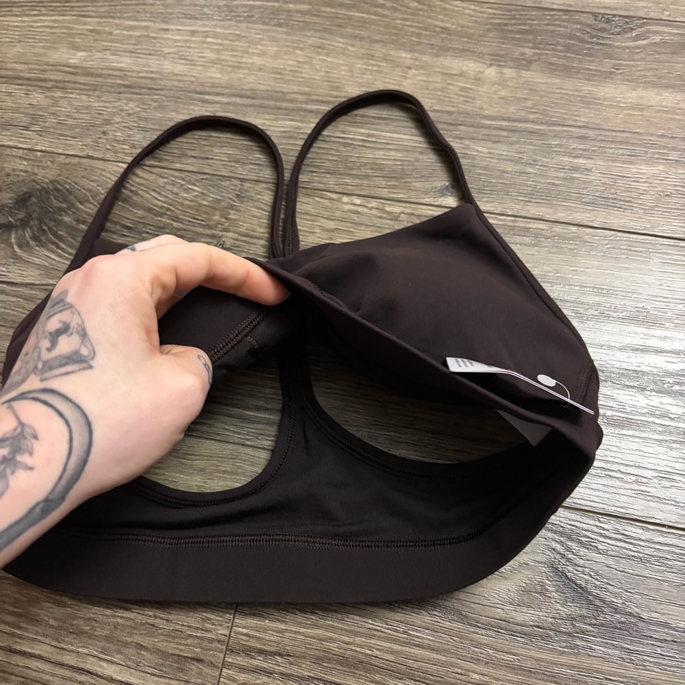 NWT Lululemon Flow Y Bra *Nulu A-C Cup (Sequoia) Size 10 - Picture 5 of 7